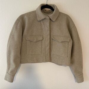 H&M Women's Tan Cropped Jacket S